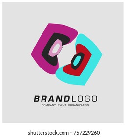 Vector Abstract Ethnic Colorful Logo Design