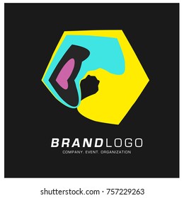 Vector Abstract Ethnic Colorful Logo Design