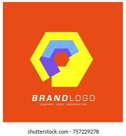 Vector Abstract Ethnic Colorful Logo Design