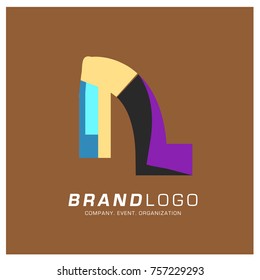Vector Abstract Ethnic Colorful Logo Design