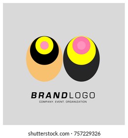 Vector Abstract Ethnic Colorful Logo Design