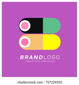 Vector Abstract Ethnic Colorful Logo Design