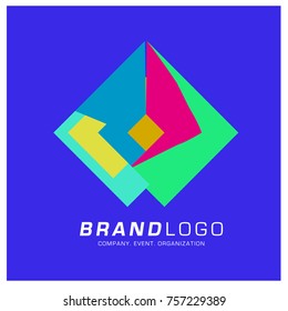 Vector Abstract Ethnic Colorful Logo Design