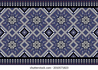 Vector abstract ethnic geometric pattern design for background or wallpaper, Seamless ethnic pattern. Handmade. Horizontal stripes. Vector illustration