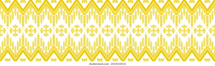 Vector abstract ethnic geometric pattern design for background or wallpaper.