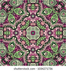 Vector abstract ethnic hand drawn background