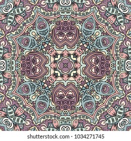 Vector abstract ethnic hand drawn background
