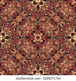 Vector abstract ethnic hand drawn background