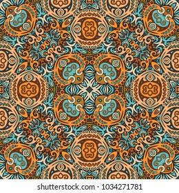 Vector abstract ethnic hand drawn background