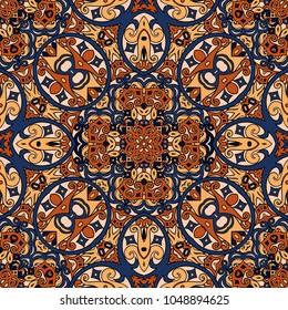Vector abstract ethnic hand drawn background