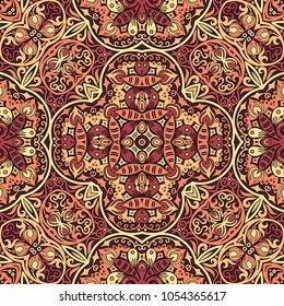 Vector abstract ethnic hand drawn background