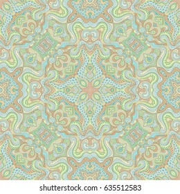 Vector abstract ethnic hand drawn background