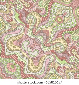 Vector abstract ethnic hand drawn background