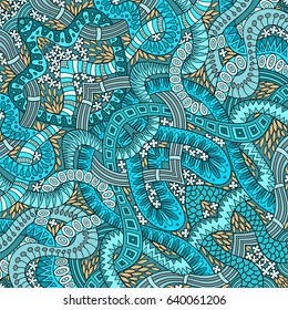 Vector abstract ethnic hand drawn background
