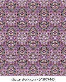 Vector abstract ethnic hand drawn seamless pattern
