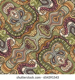 Vector abstract ethnic hand drawn pattern