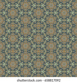 Vector abstract ethnic hand drawn seamless pattern