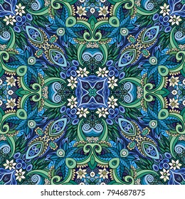 Vector abstract ethnic hand drawn background