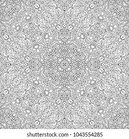 Vector abstract ethnic line art hand drawn background