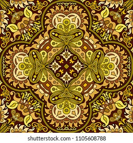 Vector abstract ethnic nature hand drawn color background
