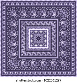 Vector abstract ethnic square background