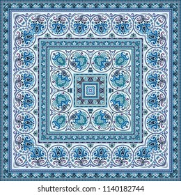 Vector abstract ethnic square background