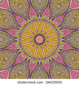 Vector abstract ethnic vintage seamless pattern tribal background
