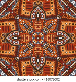 vector abstract ethnic vintage seamless pattern tribal background