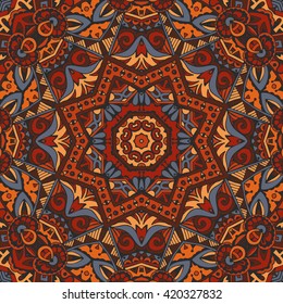 vector abstract ethnic vintage seamless pattern tribal background