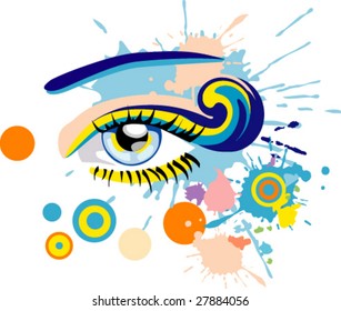 Vector abstract eye