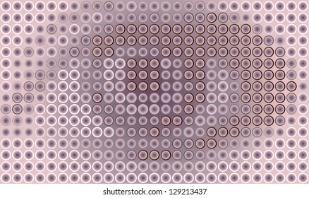 Vector abstract eye created from colorful circles