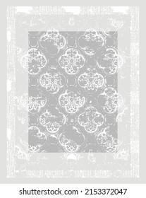 Abstrakte Vektor-Textur Aquarellteppich Design-Muster Hintergrund 