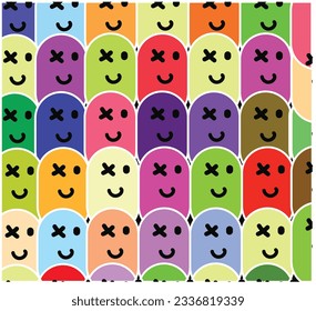 vector and abstract face patterns fun patterns . faces background 