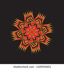 Vector abstract figure flower 