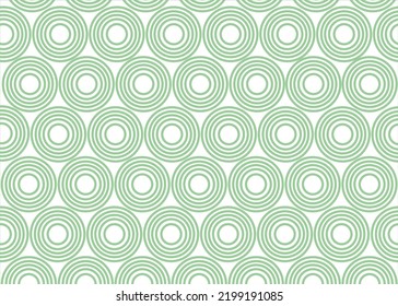 vector abstract fish scale pattern background fabric in green Japanese style