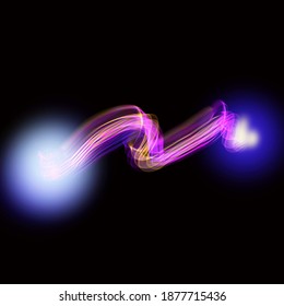 Ilustración de fondo de diseño de color de la cinta de la llama abstracta del vector