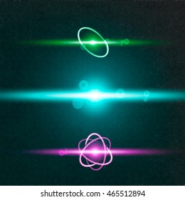 Vector abstract flare