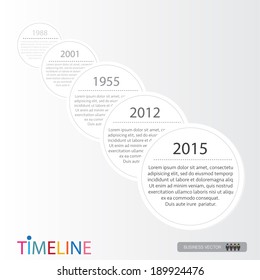 vector abstract flat design flow chart timeline infographic elements