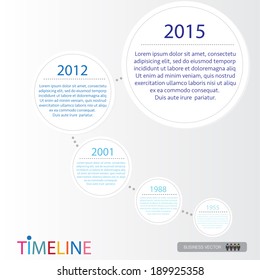 vector abstract flat design flow chart timeline infographic elements