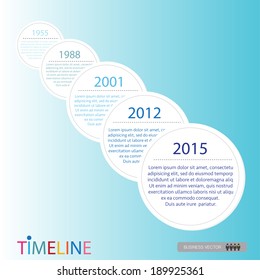 vector abstract flat design flow chart timeline infographic elements