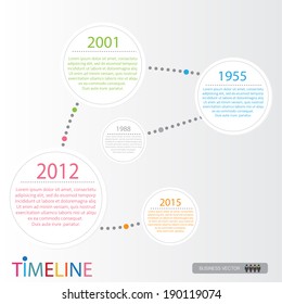 vector abstract flat design flow chart timeline infographic