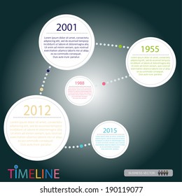 vector abstract flat design flow chart timeline infographic