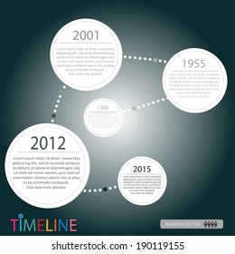 vector abstract flat design flow chart timeline infographic