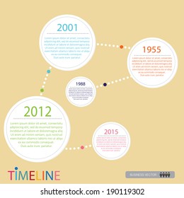 vector abstract flat design flow chart timeline infographic