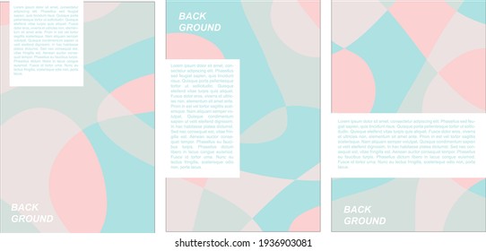 vector abstract flat geometric and curve colorful background pattern for summer