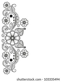 vector abstract floral  background