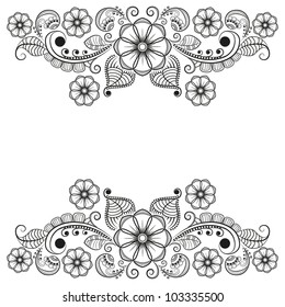 vector abstract floral  background
