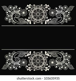 vector abstract floral  background