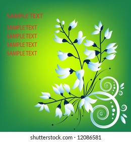 Vector Abstract  floral background.