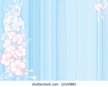 Vector abstract floral background.